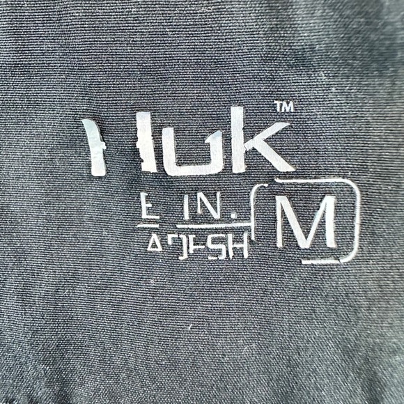 Huk Next Level 10.5" Shorts Mens M Black Fishing Stretch Outdoors Vented Stretch - Picture 4 of 12